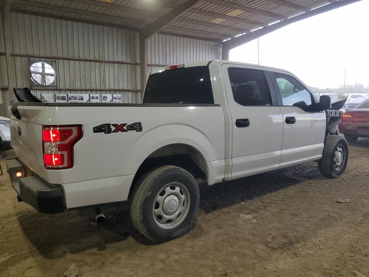2018 Ford F-150 VIN 1FTEW1E57JKE93843 Copart auction photo, front end / side damage thumbnail 3