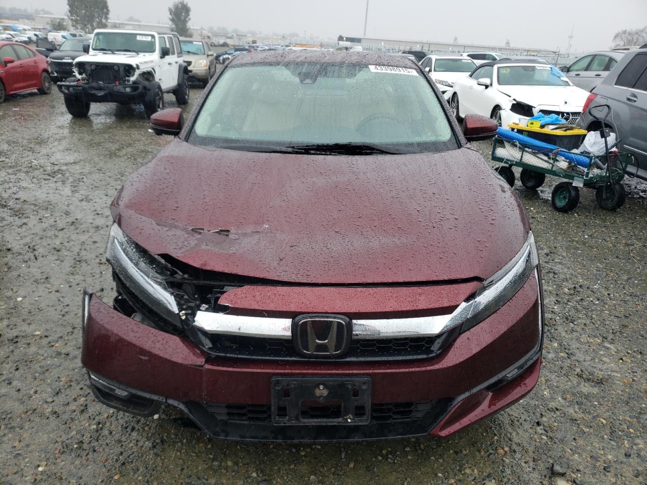 2018 Honda Clarity VIN JHMZC5F32JC024280 Copart auction photo, front end / side damage thumbnail 5