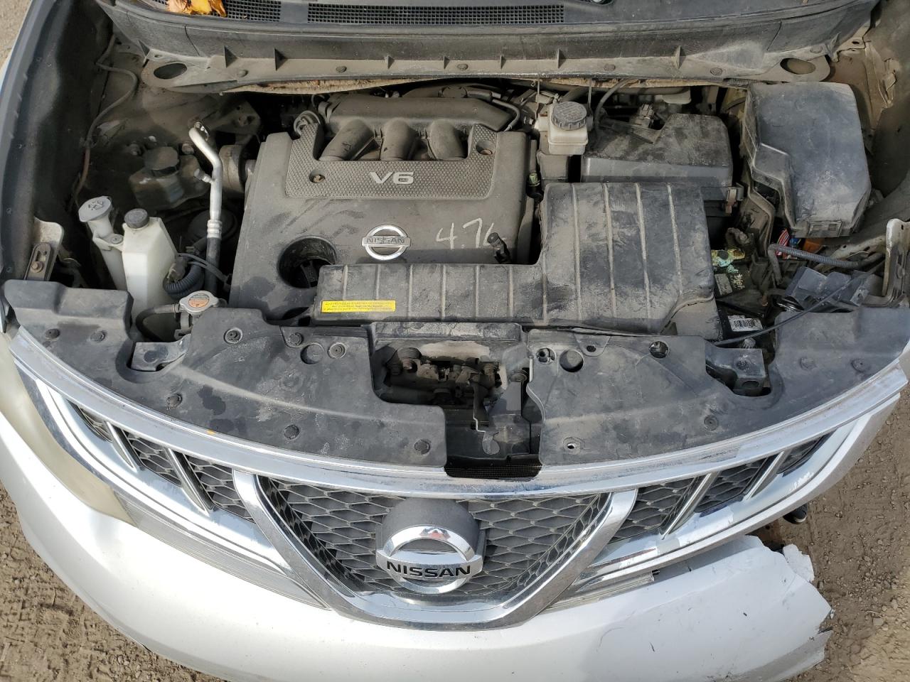 2011 Nissan Murano VIN JN8AZ1MW9BW161465 Copart auction photo, front end damage thumbnail 11