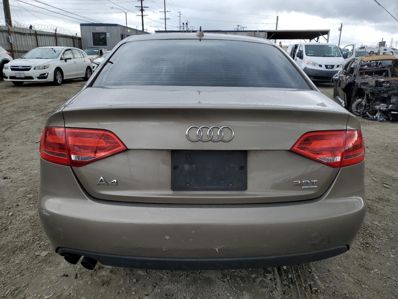 2010 Audi A4 VIN WAUBFAFL3AN047300 Copart auction photo, front end / side damage thumbnail 6