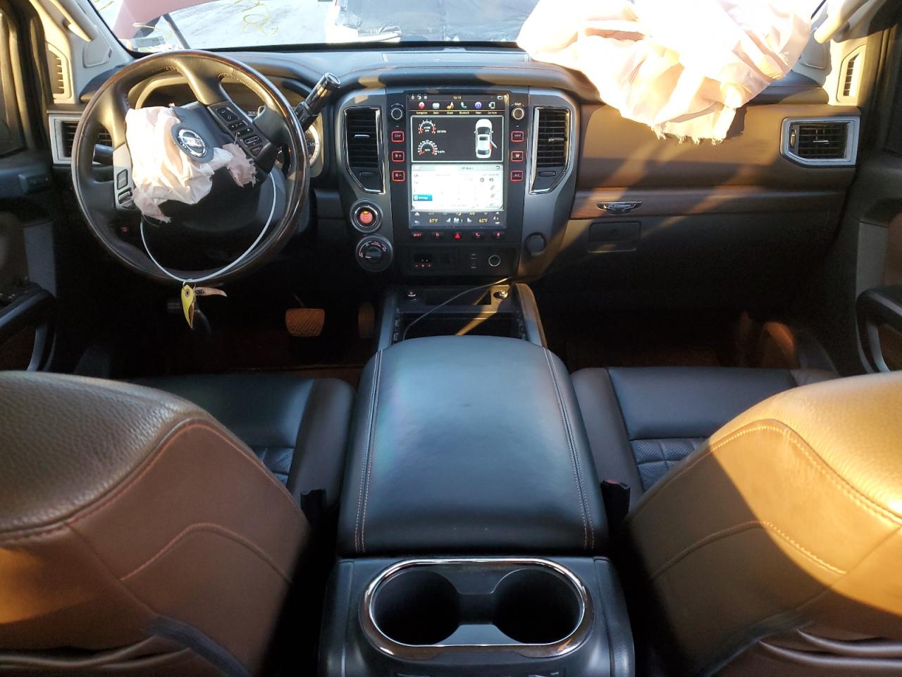 2016 Nissan Titan VIN 1N6BA1F40GN505987 Copart auction photo, front end / side damage thumbnail 8