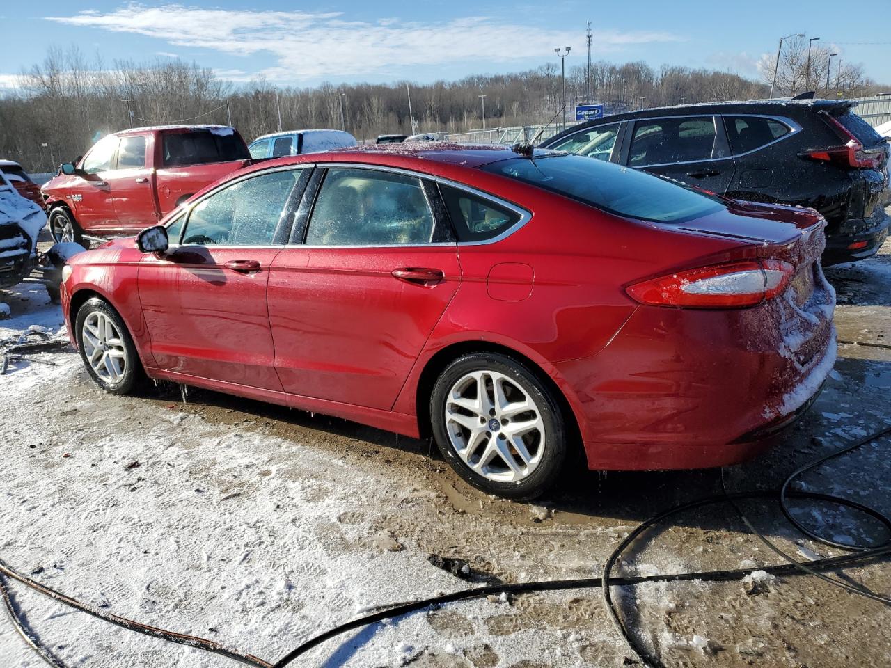 2014 Ford Fusion VIN 1FA6P0HDXE5387606 Copart auction photo, front end damage thumbnail 2
