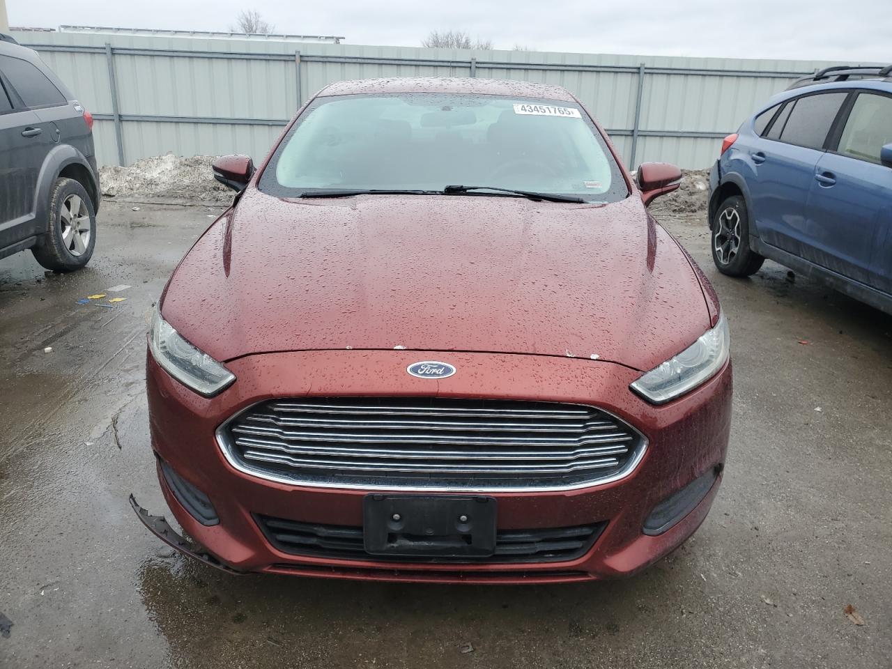 2014 Ford Fusion VIN 3FA6P0H72ER138241 Copart auction photo, front end damage thumbnail 5
