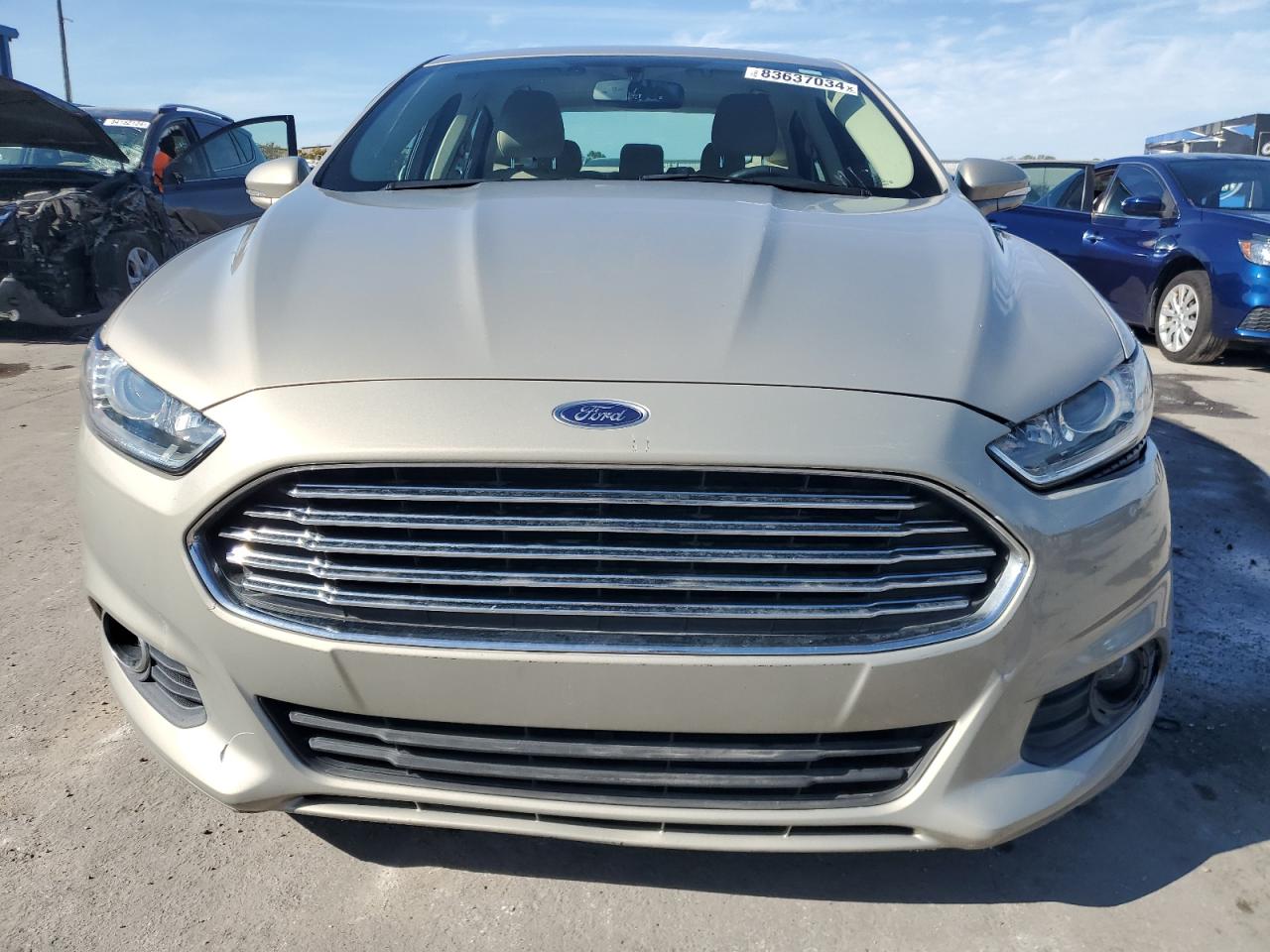 2015 Ford Fusion VIN 3FA6P0LU0FR122960 Copart auction photo, front end / side damage thumbnail 5