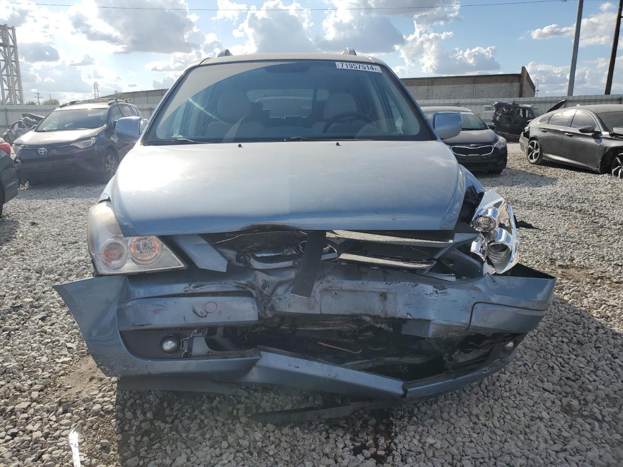 2007 Hyundai Entourage VIN KNDMC233676028645 Copart auction photo, front end damage thumbnail 5