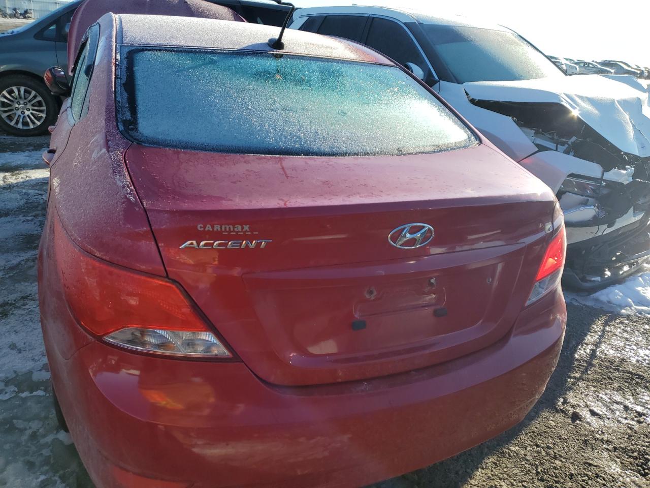 2016 Hyundai Accent VIN KMHCT4AE8GU117698 Copart auction photo, all over damage thumbnail 6