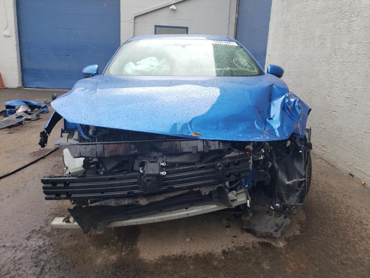 2022 Nissan Sentra VIN 3N1AB8CV3NY253706 Copart auction photo, front end / side damage thumbnail 5