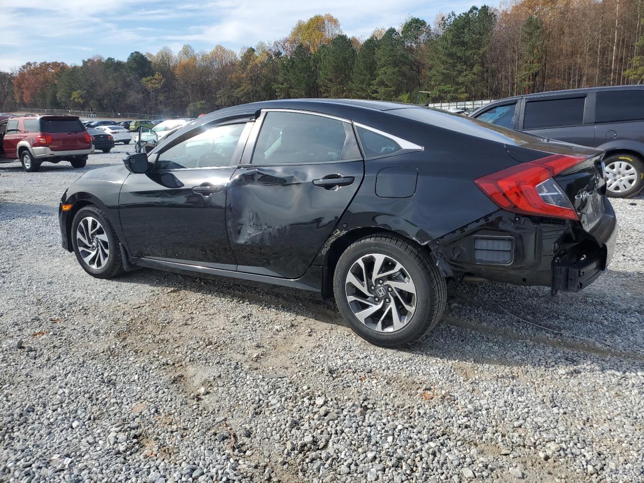 2016 Honda Civic VIN 2HGFC2F89GH505942 Copart auction photo, side / rear end damage thumbnail 2