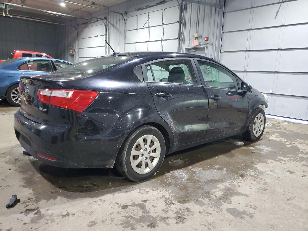 2013 KIA Rio VIN KNADN4A33D6178892 Copart auction photo, front end / minor dent/scratches damage thumbnail 3