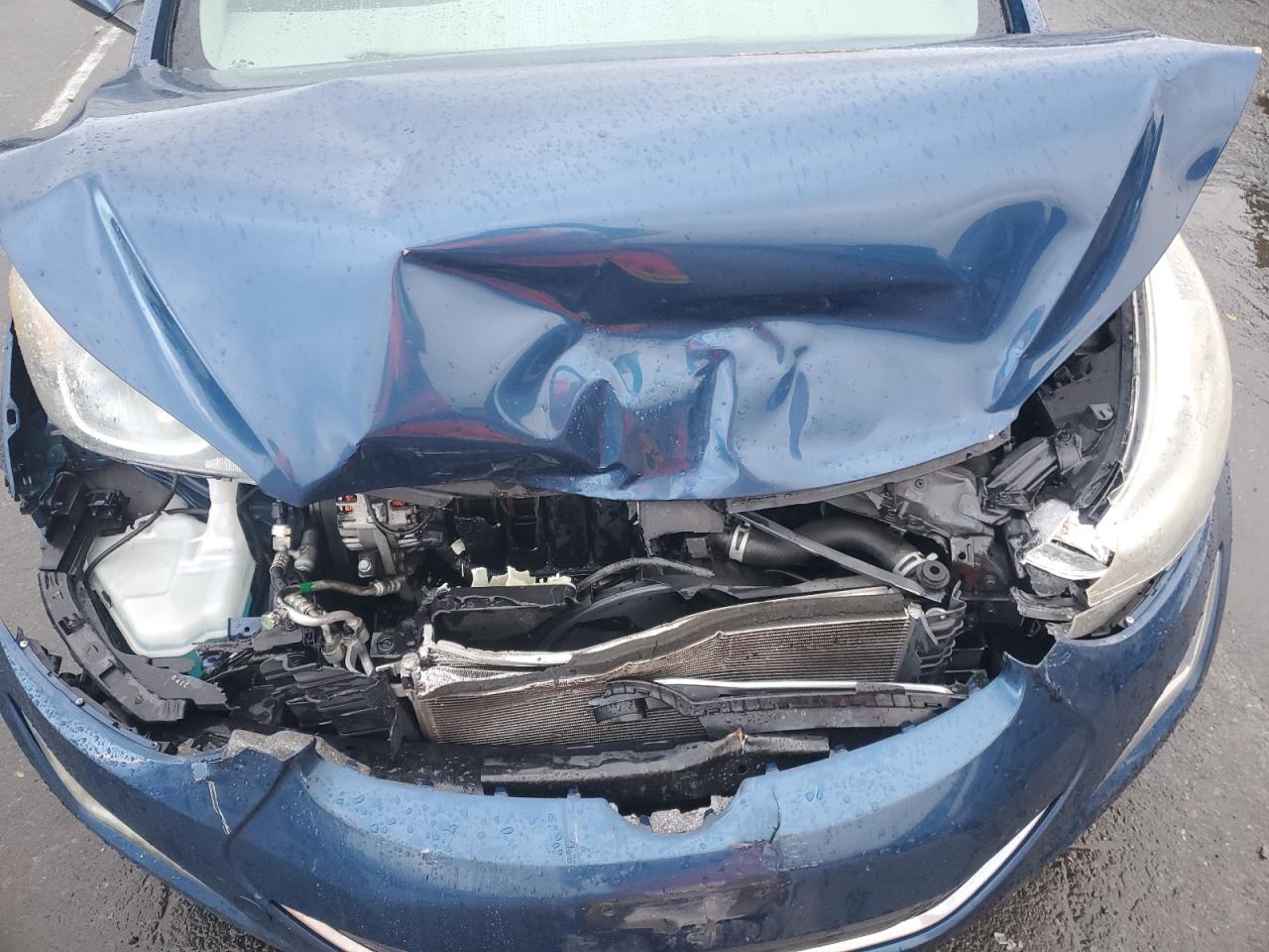 2015 Hyundai Elantra VIN KMHDH4AE9FU355208 Copart auction photo, front end damage thumbnail 11