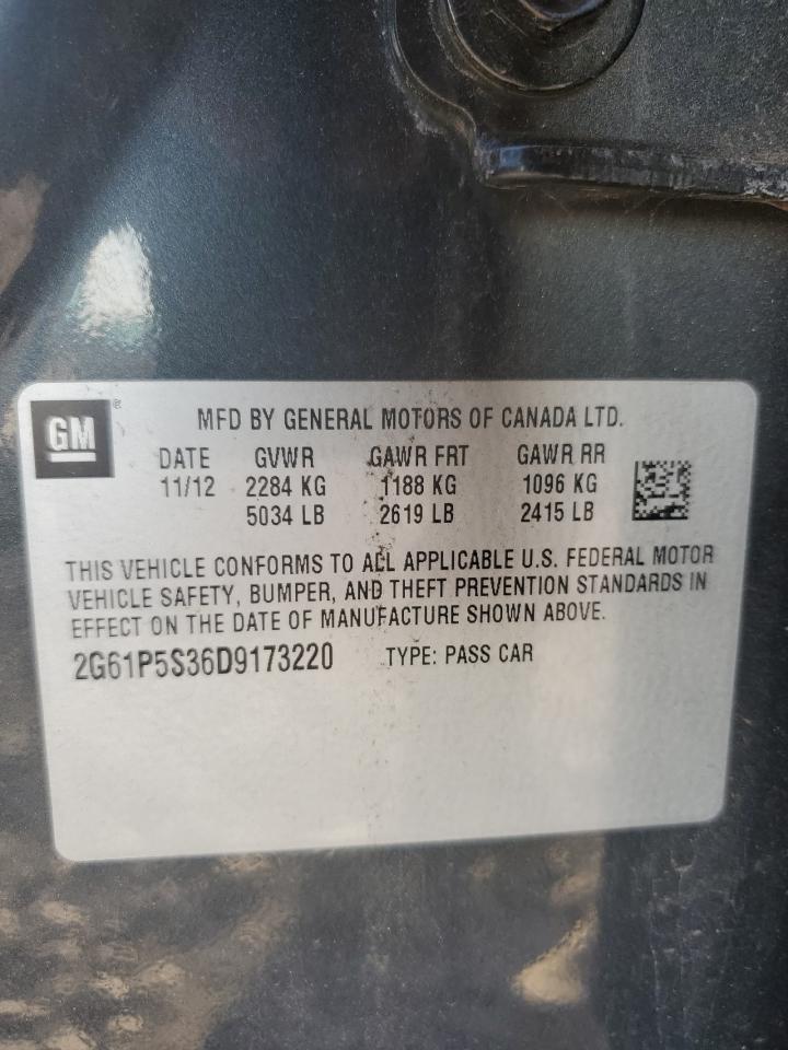 2013 Cadillac XTS VIN 2G61P5S36D9173220 Copart auction photo, front end damage thumbnail 14