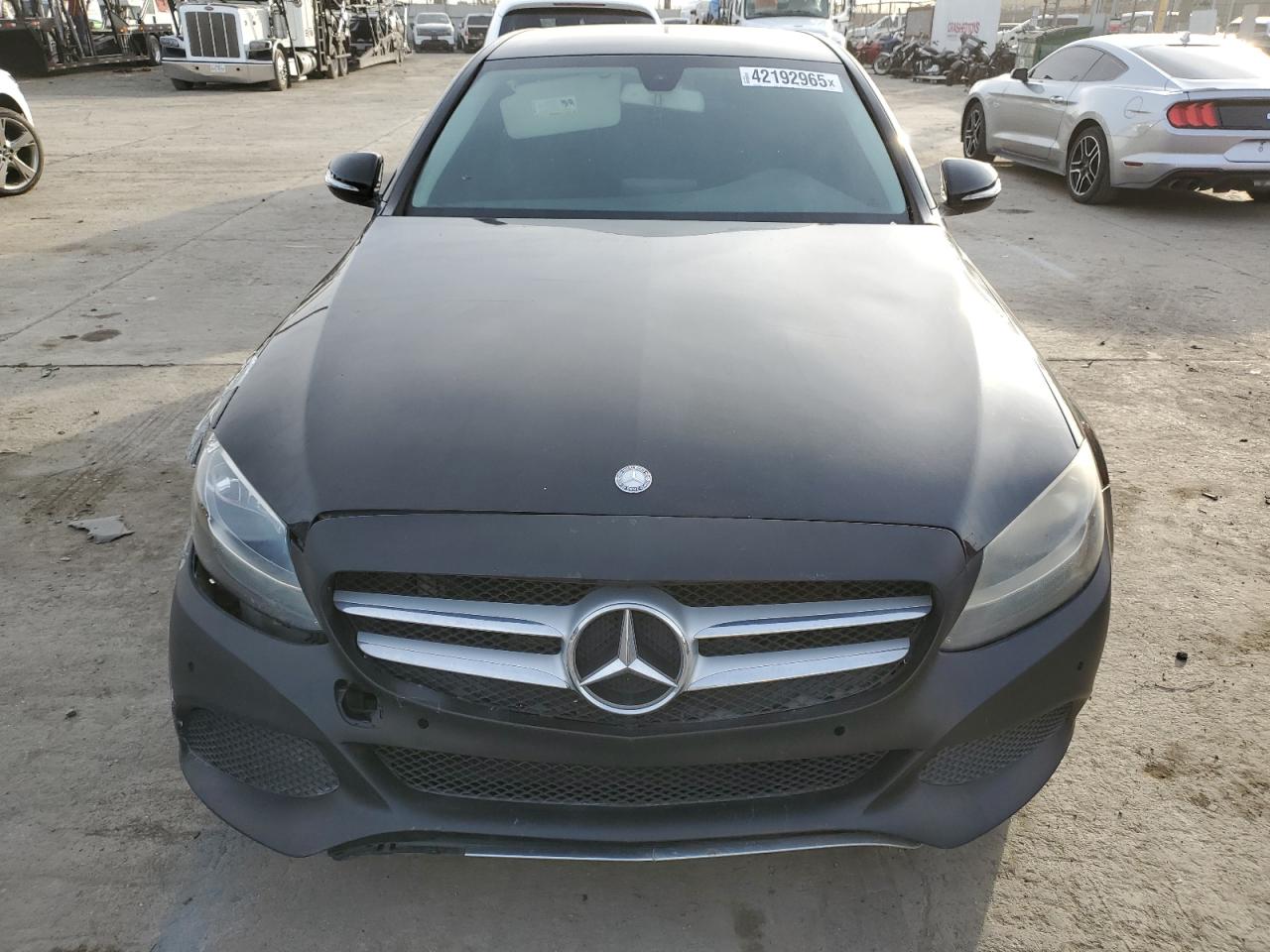 2016 Mercedes-Benz C-klasse VIN 55SWF4JB8GU096793 Copart auction photo, front end / rear end damage thumbnail 5