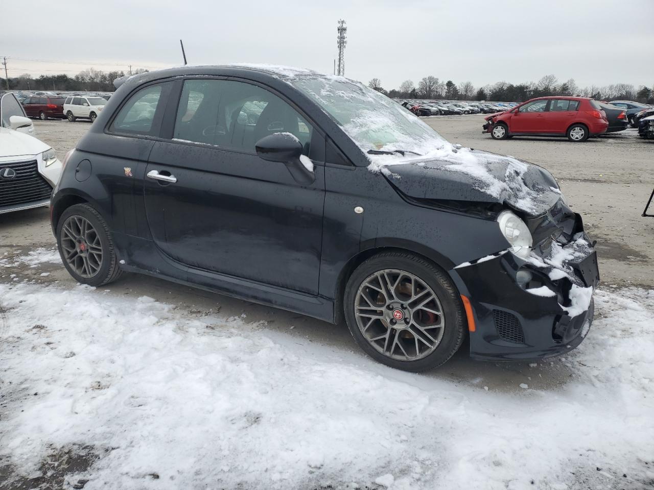 2015 Fiat 500 VIN 3C3CFFFH4FT610060 Copart auction photo, front end damage thumbnail 4