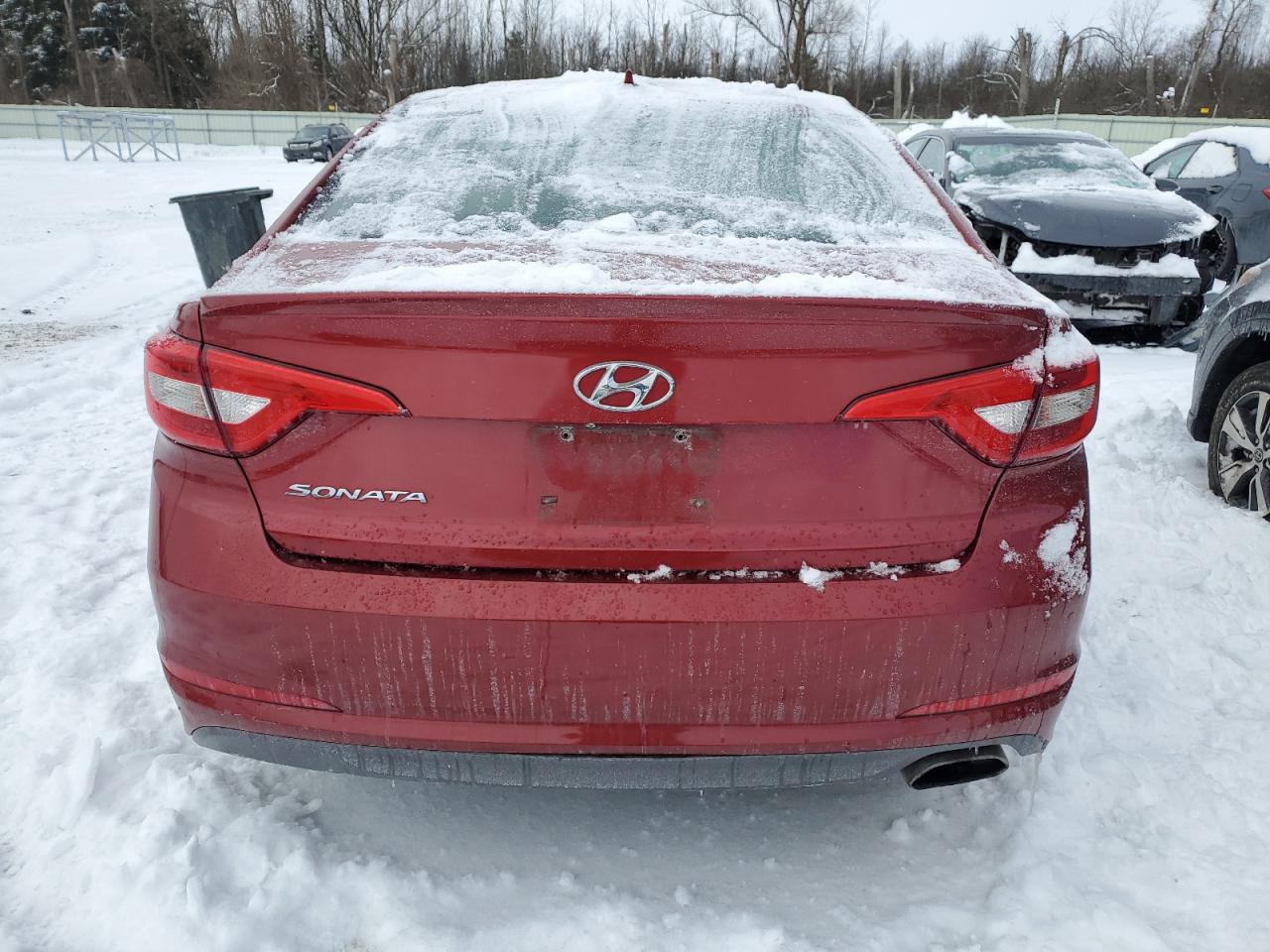 2015 Hyundai Sonata VIN 5NPE24AF1FH217840 Copart auction photo, vandalism damage thumbnail 6