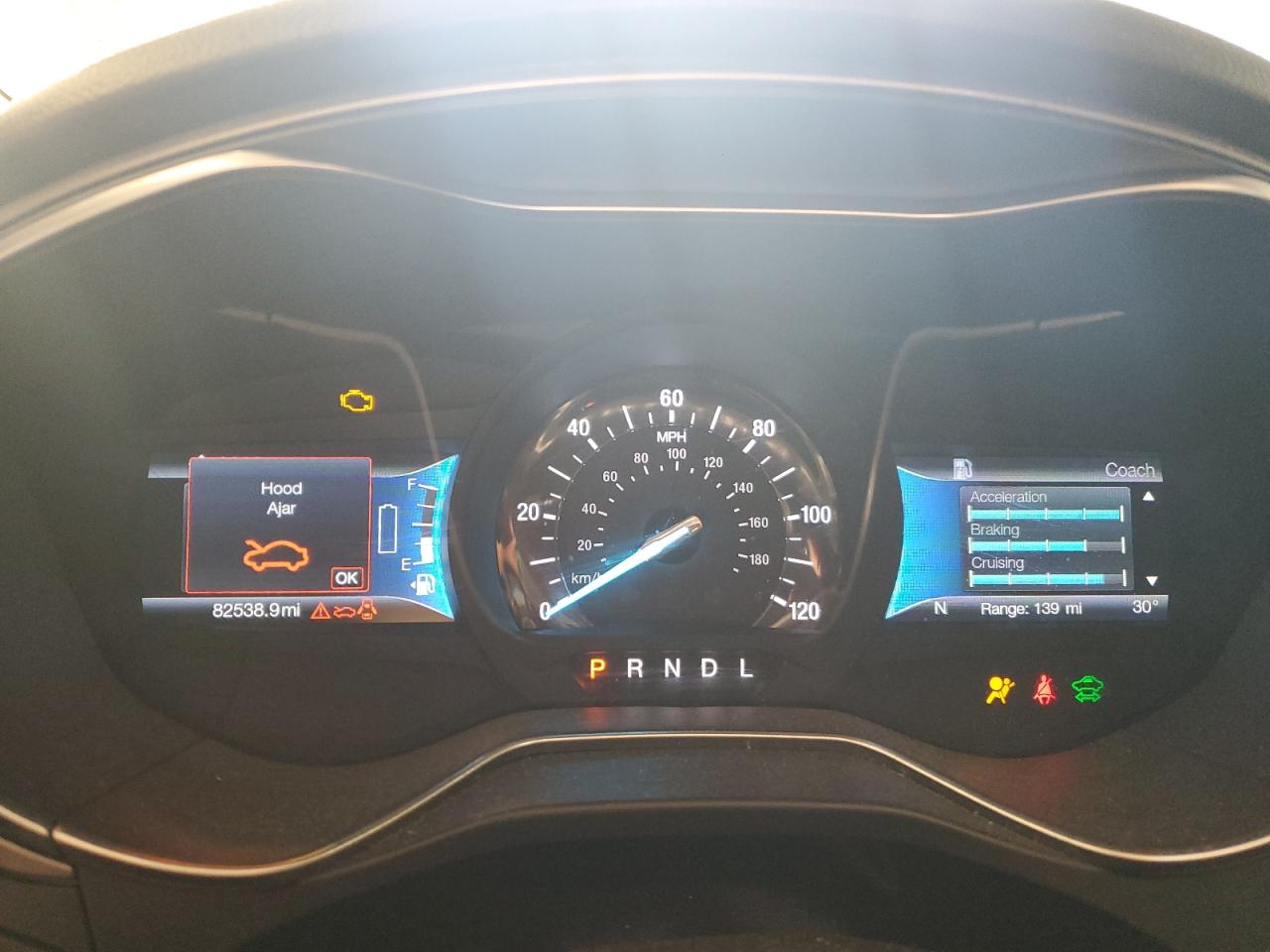 2017 Ford Fusion VIN 3FA6P0LU3HR378769 Copart auction photo, front end damage thumbnail 9