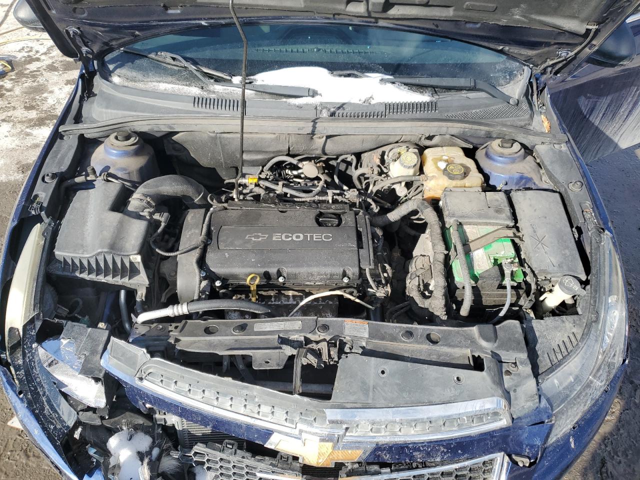 2012 Chevrolet Cruze VIN 1G1PC5SHXC7408452 Copart auction photo, front end / side damage thumbnail 11