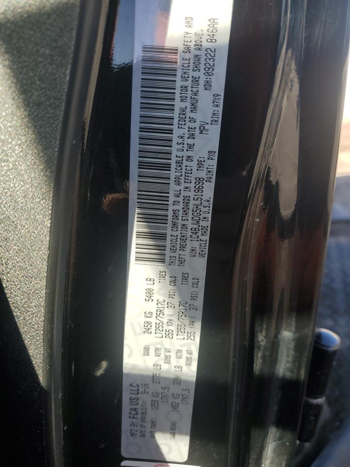 2017 Jeep Wrangler VIN 1C4BJWDG5HL519698 Copart auction photo, side / rear end damage thumbnail 12