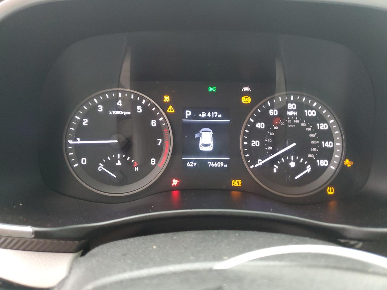 2020 Hyundai Tucson VIN KM8J33A43LU172711 Copart auction photo, side / front end damage thumbnail 9