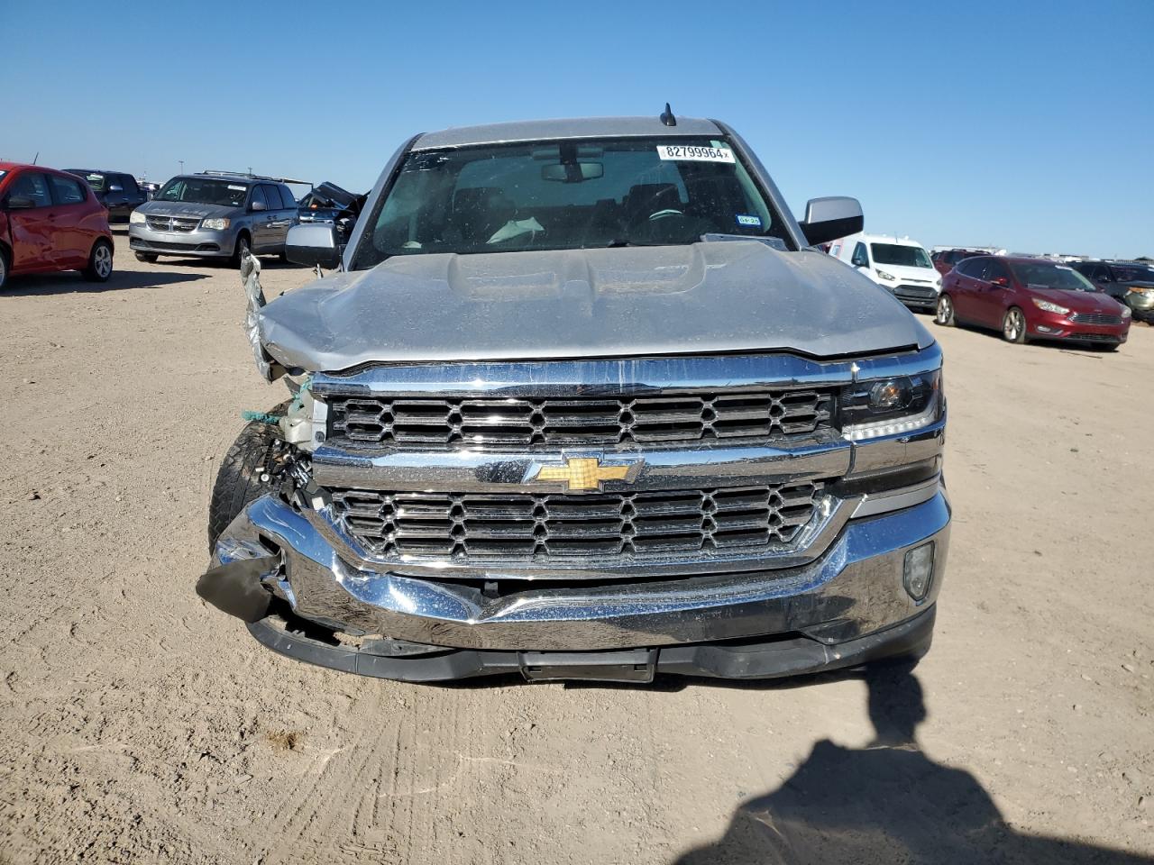 2018 Chevrolet Silverado VIN 3GCPCREC0JG397400 Copart auction photo, front end / minor dent/scratches damage thumbnail 5