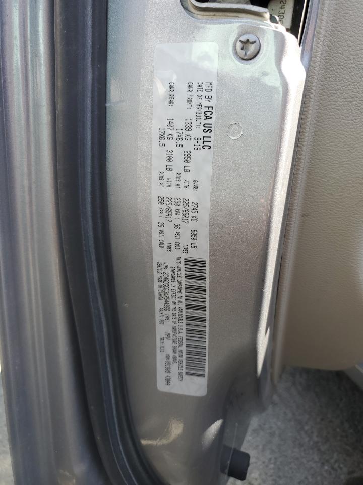 2019 Dodge Caravan VIN 2C4RDGCG3KR544966 Copart auction photo, all over / minor dent/scratches damage thumbnail 12