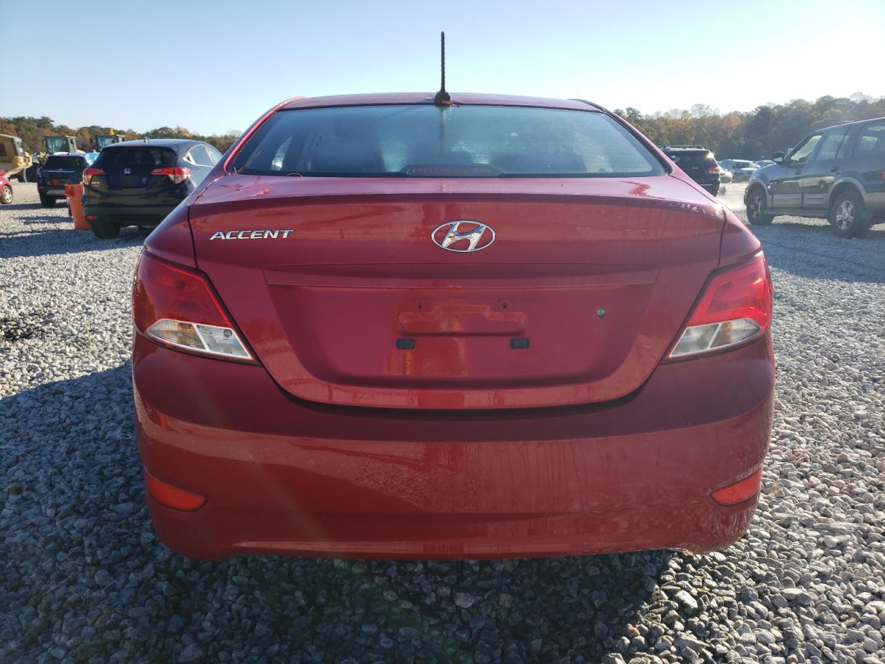 2015 Hyundai Accent VIN KMHCT4AE1FU863036 Copart auction photo, front end / undercarriage damage thumbnail 6