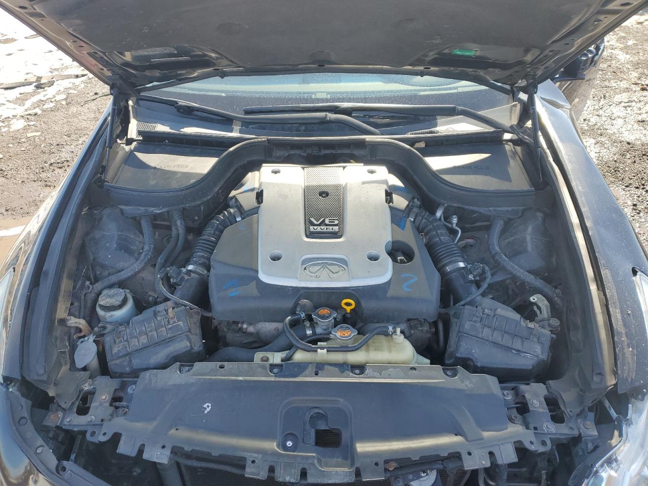 2015 Infiniti Q40 VIN JN1CV6AR8FM521860 Copart auction photo, front end damage thumbnail 12