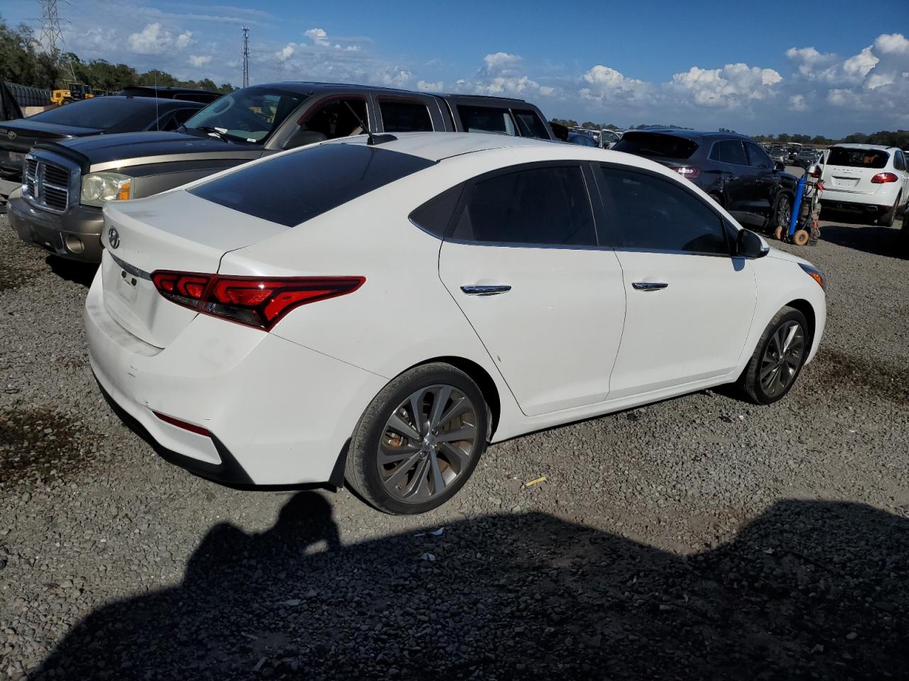 2018 Hyundai Accent VIN 3KPC34A33JE034558 Copart auction photo, side damage thumbnail 3