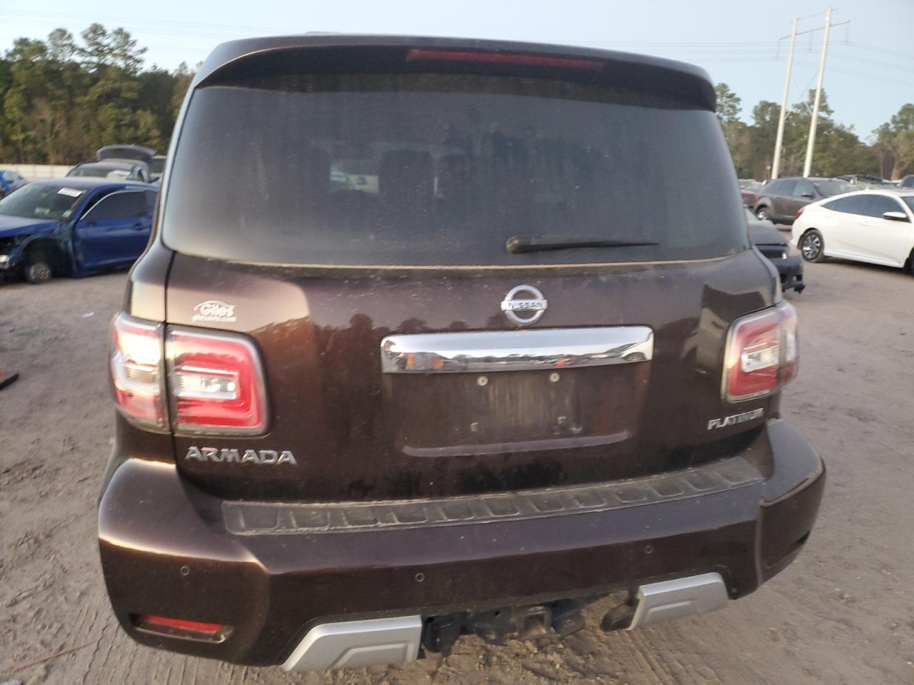 2017 Nissan Armada VIN JN8AY2ND1H9005028 Copart auction photo, side damage thumbnail 6
