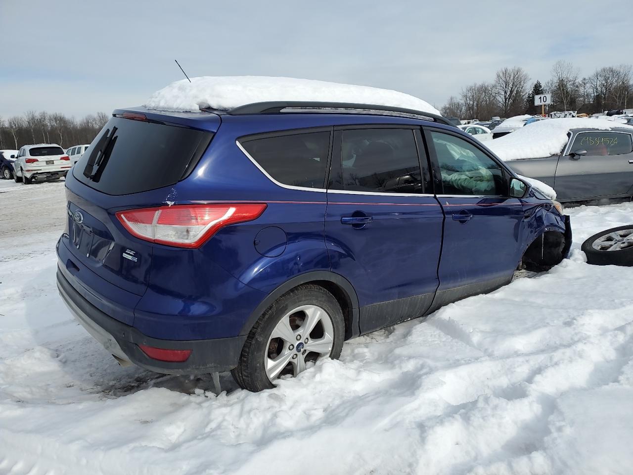 2014 Ford Escape VIN 1FMCU9GX7EUB56525 Copart auction photo, side damage thumbnail 3