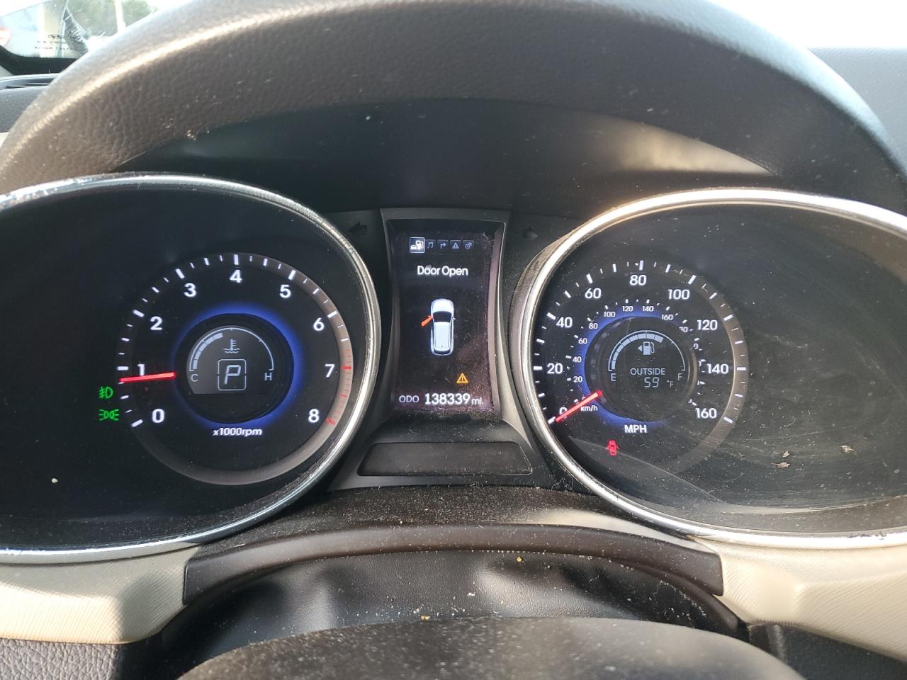 2013 Hyundai Santa Fe VIN 5XYZU3LBXDG113500 Copart auction photo, front end damage thumbnail 9