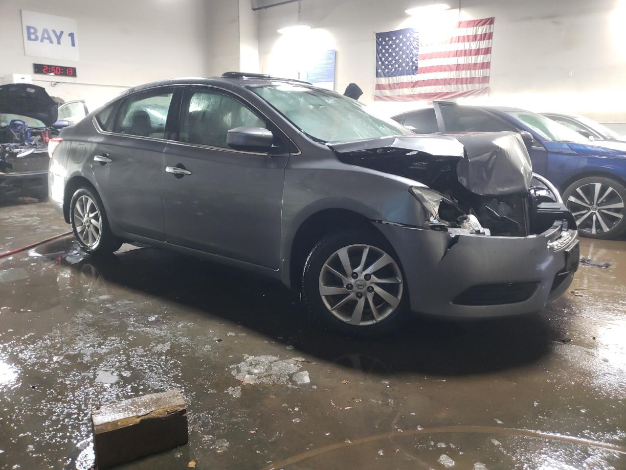 2015 Nissan Sentra VIN 3N1AB7AP6FY291754 Copart auction photo, front end damage thumbnail 4