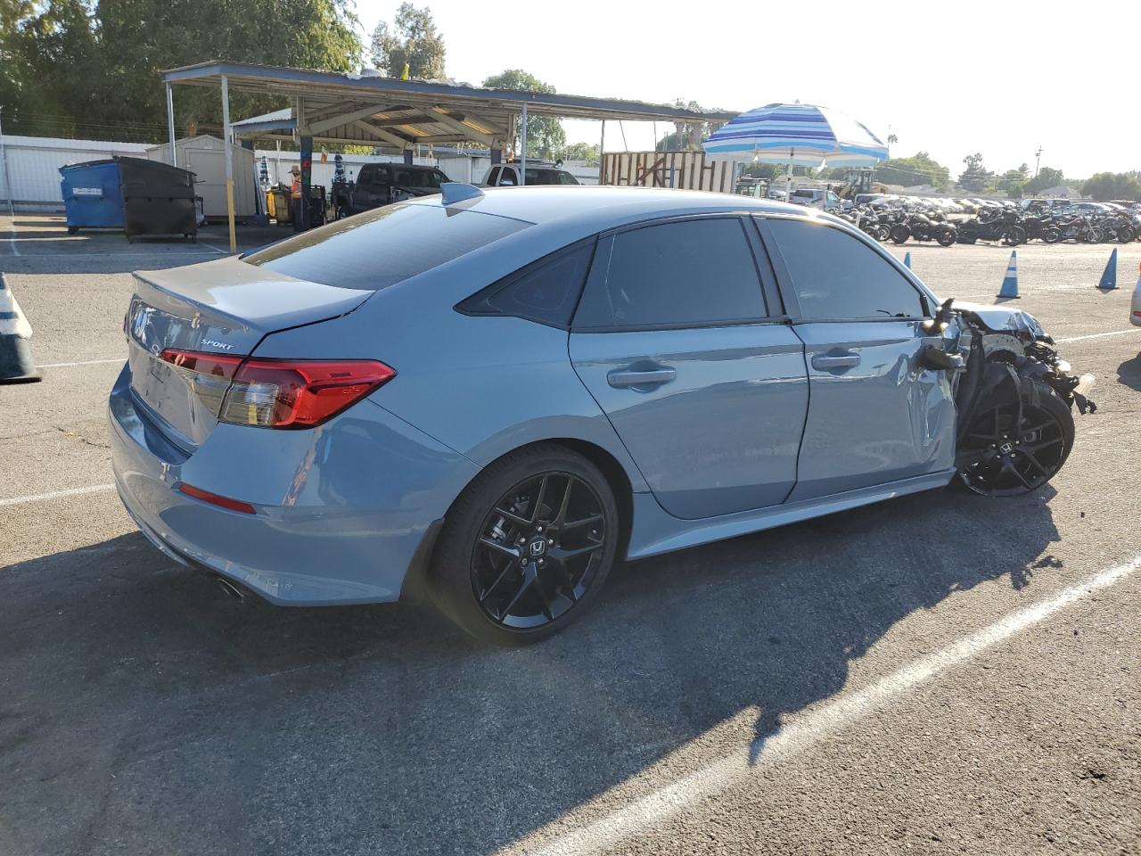 2024 Honda Civic VIN 2HGFE2F53RH585872 Copart auction photo, front end / side damage thumbnail 3