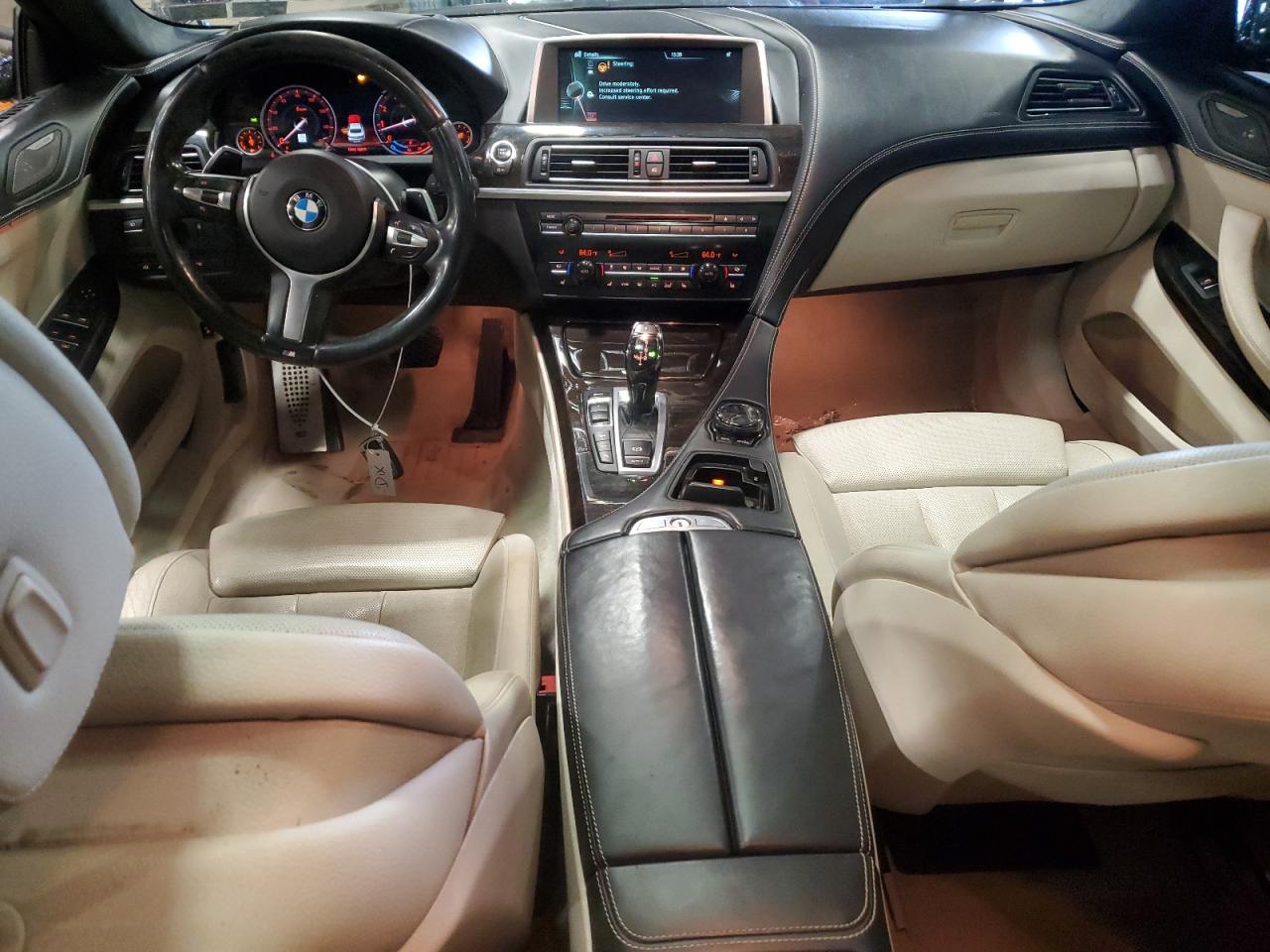 2015 BMW 6er VIN WBA6B8C58FD453159 Copart auction photo, front end / side damage thumbnail 8