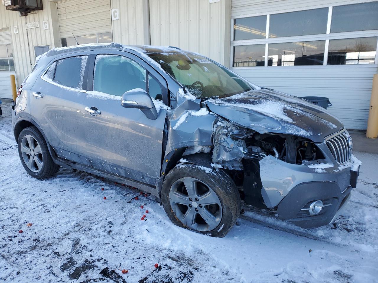 2014 Buick Encore VIN KL4CJBSB3EB676355 Copart auction photo, front end / rear end damage thumbnail 4