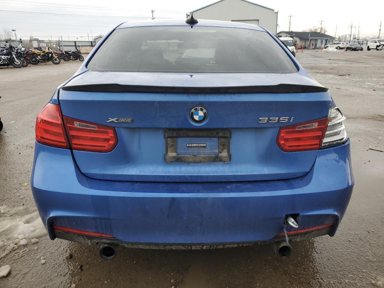 2013 BMW 3er VIN WBA3B9G52DNP39356 Copart auction photo, frame damage / side damage thumbnail 6