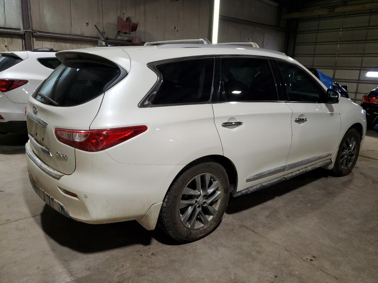 2015 Infiniti QX60 VIN 5N1AL0MM8FC531779 Copart auction photo, front end / side damage thumbnail 3