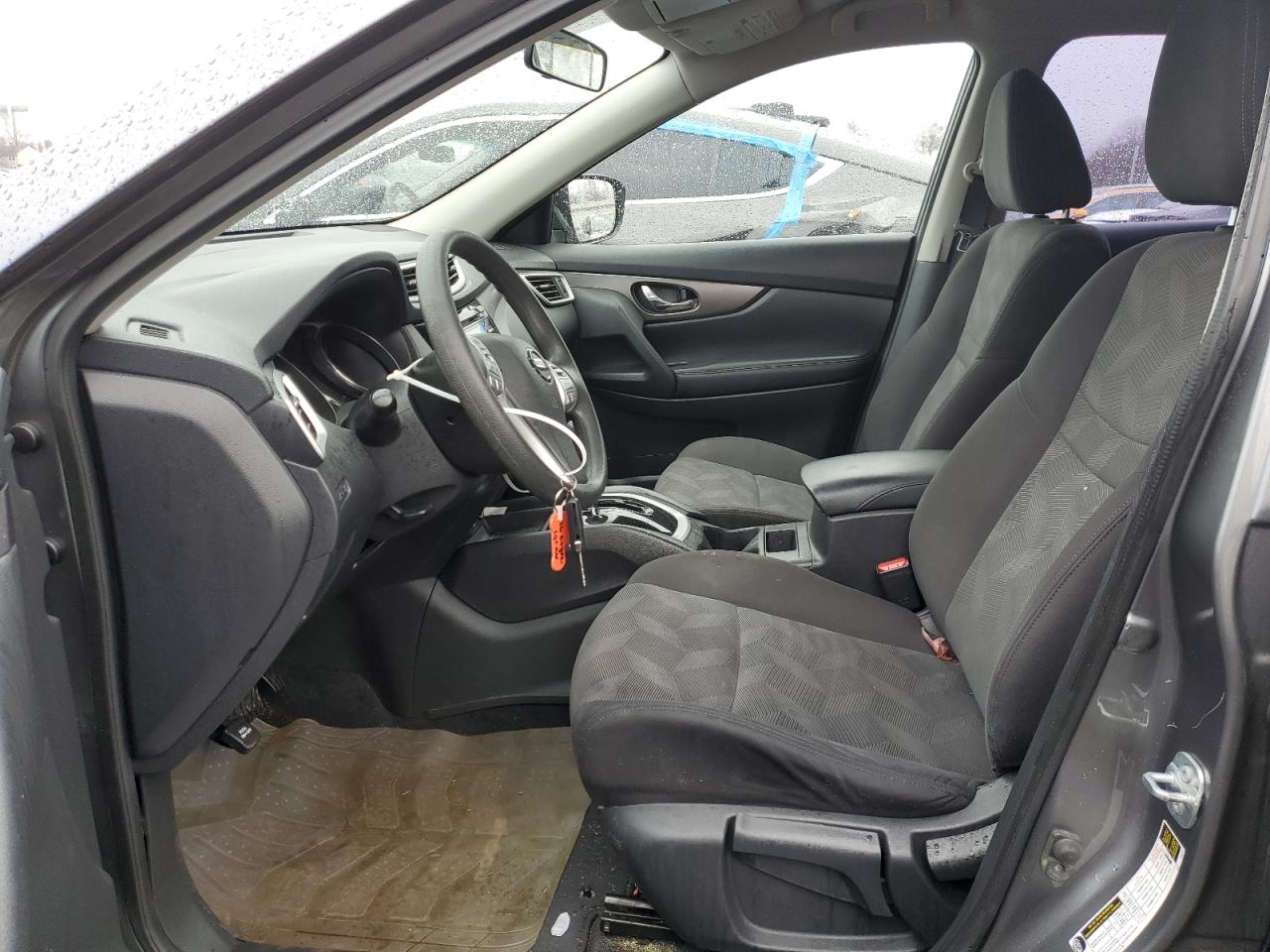 2016 Nissan Rogue VIN KNMAT2MV2GP732497 Copart auction photo, front end / side damage thumbnail 7