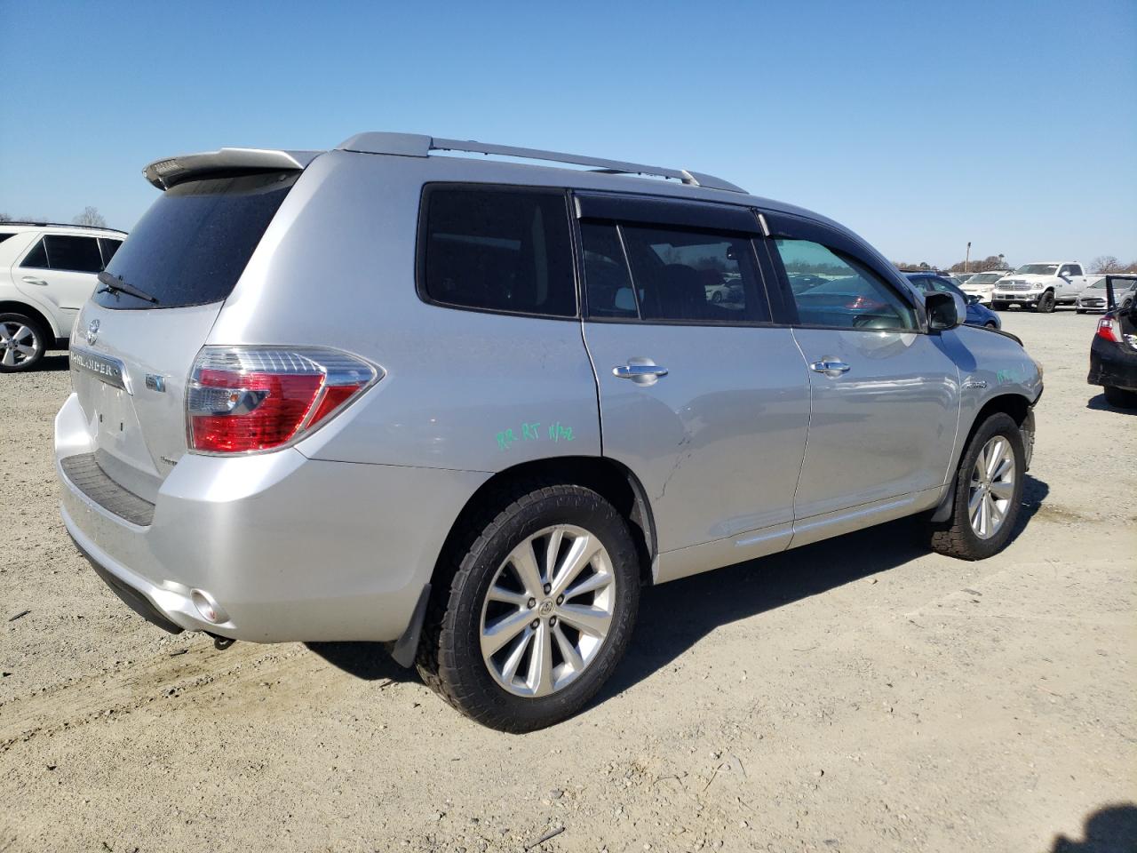 2010 Toyota Highlander VIN JTEJW3EH5A2045987 Copart auction photo, front end / side damage thumbnail 3