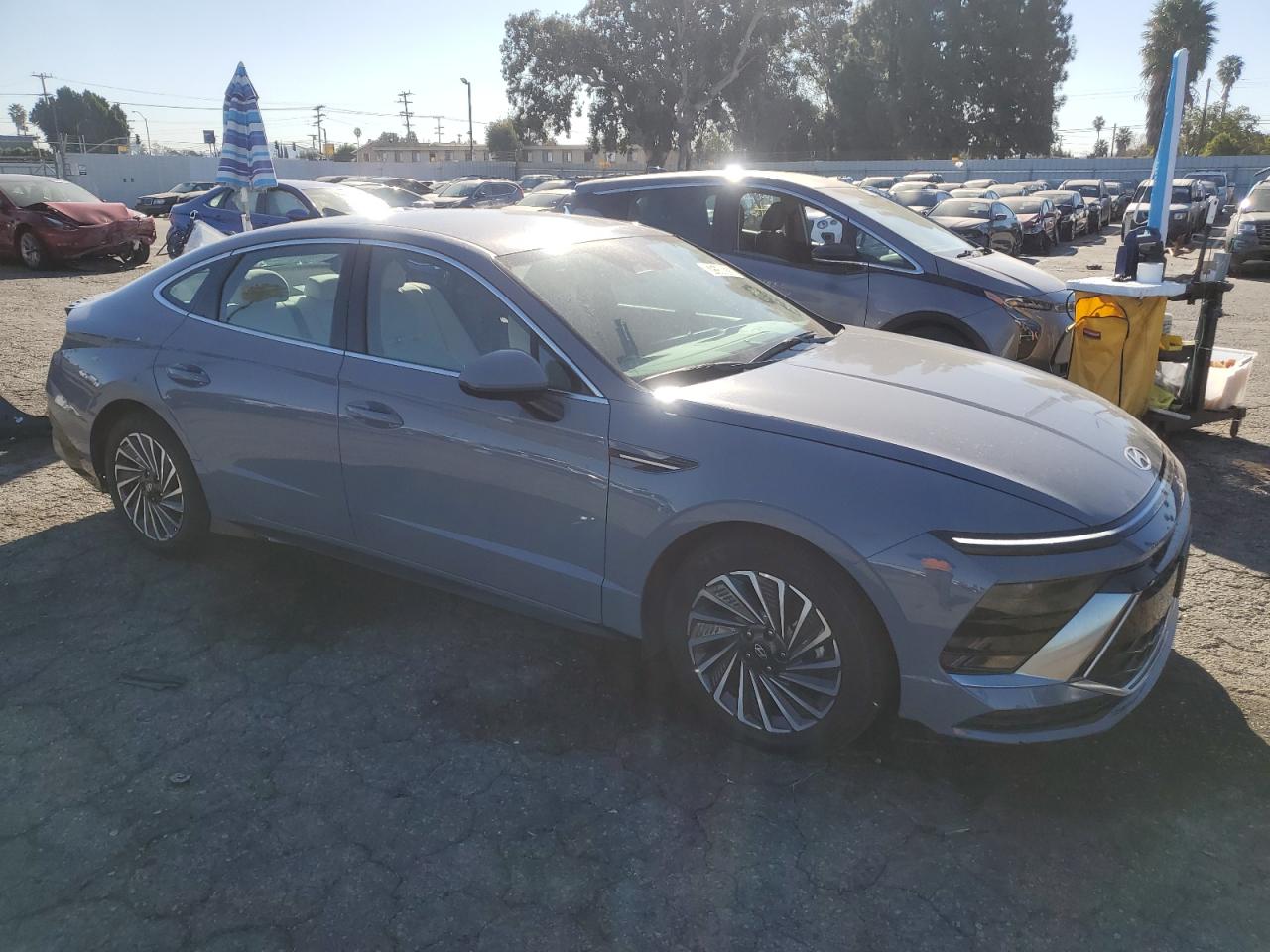 2024 Hyundai Sonata VIN KMHL34JJ9RA096877 Copart auction photo, side / rear end damage thumbnail 4