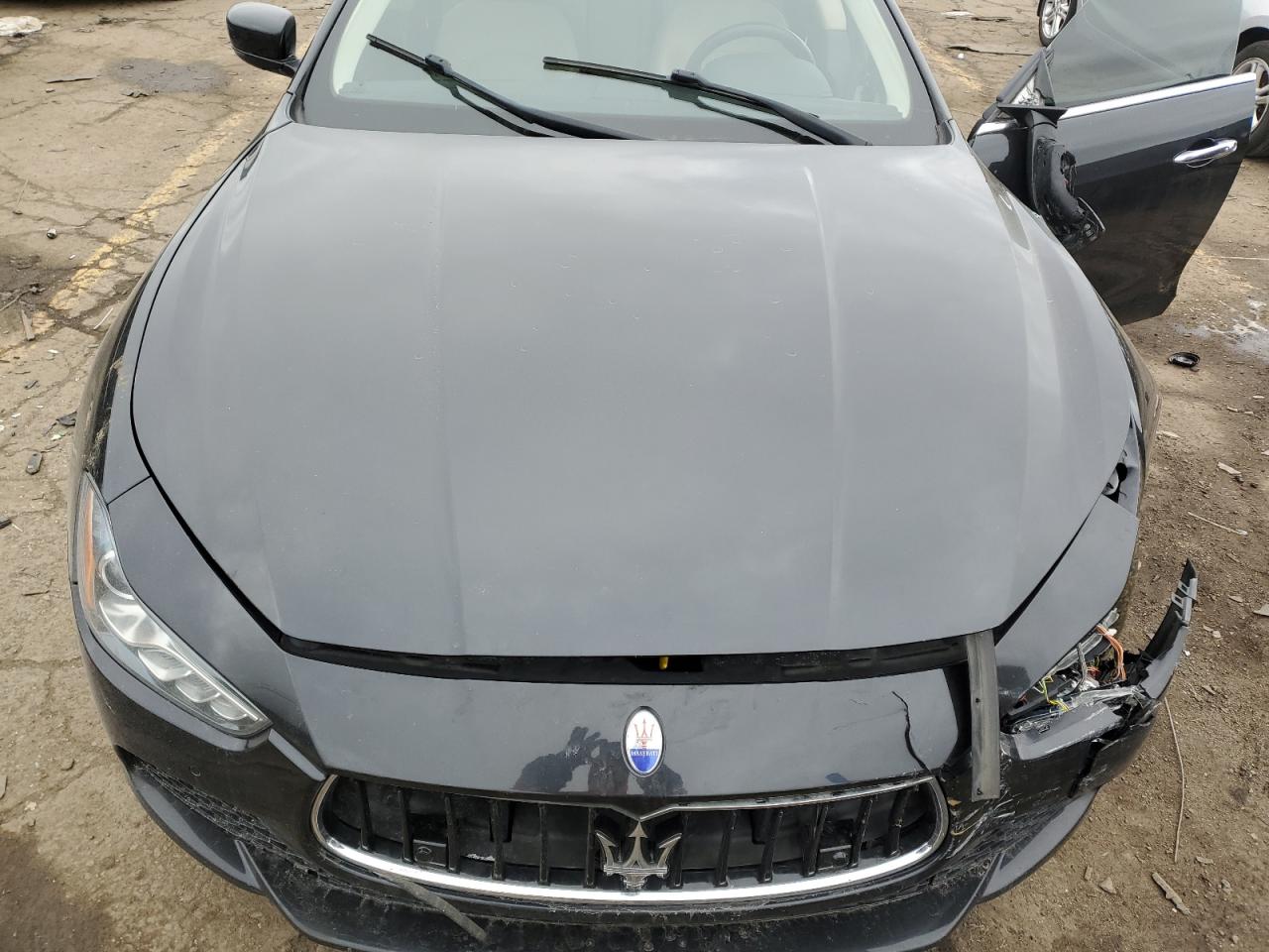 2014 Maserati Ghibli VIN ZAM57RTA6E1106850 Copart auction photo, front end damage thumbnail 11
