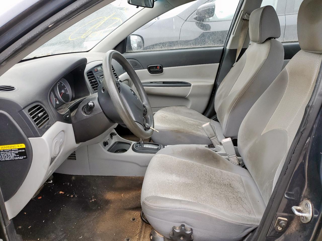 2011 Hyundai Accent VIN KMHCN4AC0BU604363 Copart auction photo, normal wear damage thumbnail 7
