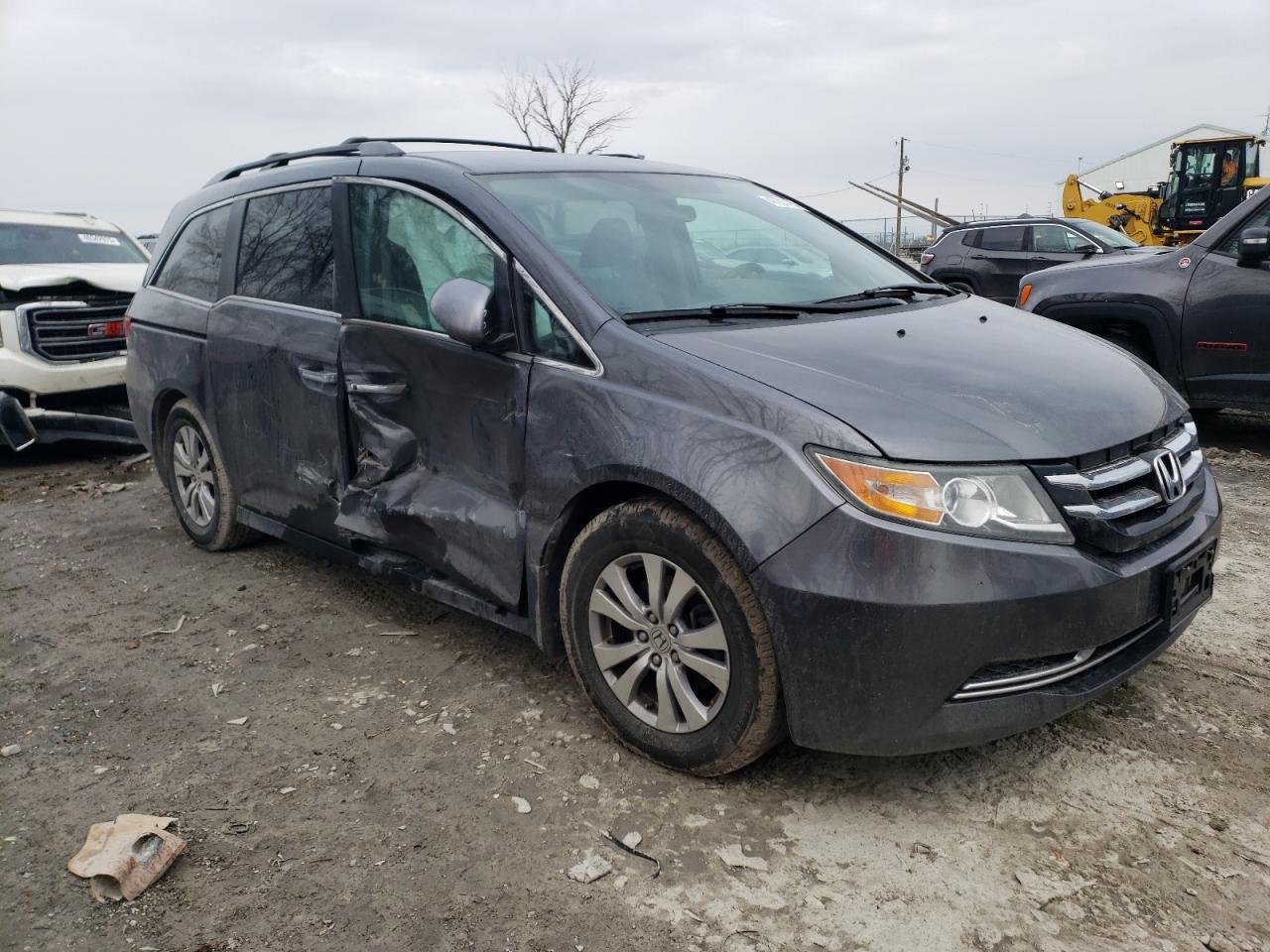 2016 Honda Odyssey VIN 5FNRL5H33GB160699 Copart auction photo, side / front end damage thumbnail 4