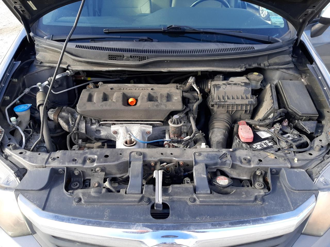 2012 Honda Civic VIN 19XFB2F53CE035758 Copart auction photo, rear end / front end damage thumbnail 11