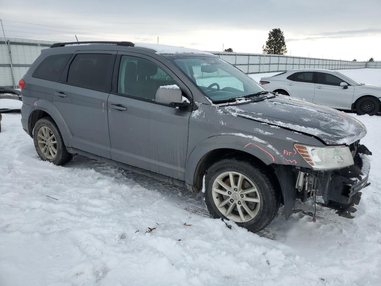 2013 Dodge Journey VIN 3C4PDCBG5DT634444 Copart auction photo, front end / side damage thumbnail 4