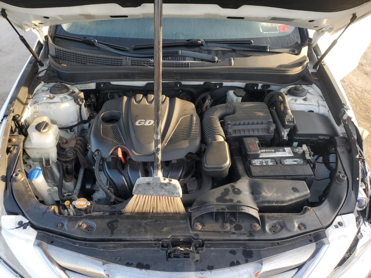 2012 Hyundai Sonata VIN 5NPEC4AC6CH384628 Copart auction photo, front end damage thumbnail 11