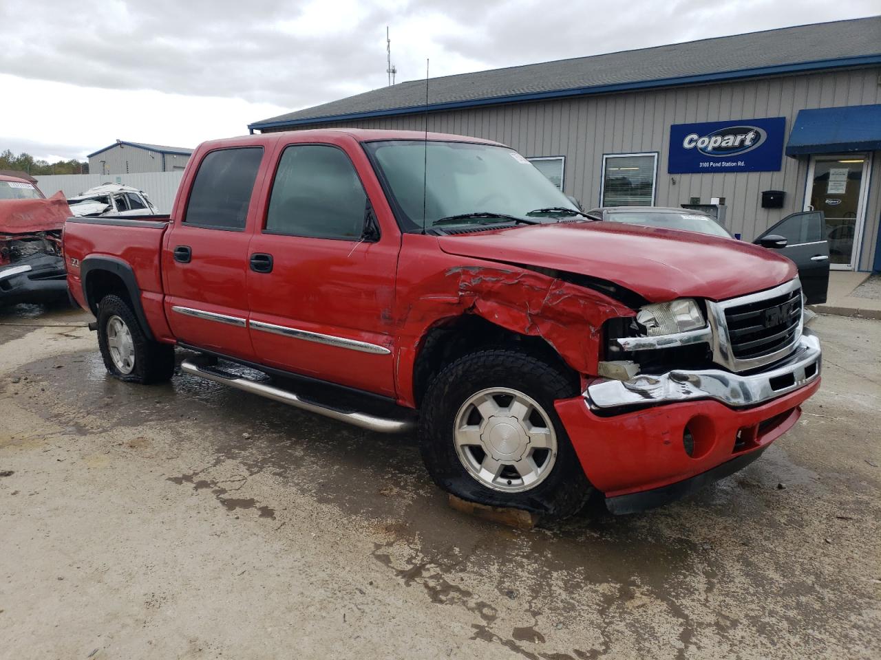 2007 GMC Sierra VIN 2GTEK13Z571140477 Copart auction photo, front end damage thumbnail 4