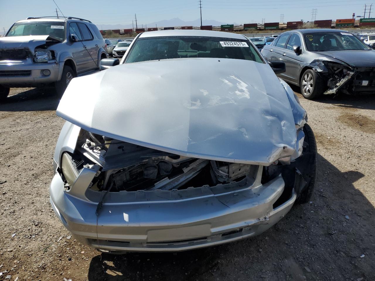 2008 Ford Mustang VIN 1ZVHT80N785200244 Copart auction photo, front end / mechanical damage thumbnail 5