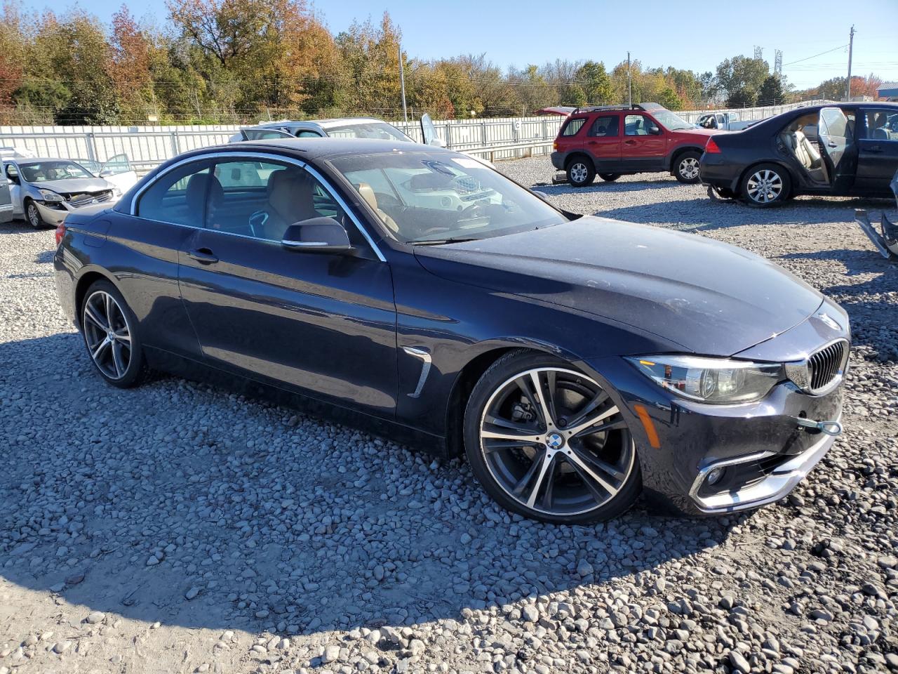 2018 BMW 4er VIN WBA4Z1C57JEC71906 Copart auction photo, front end damage thumbnail 4
