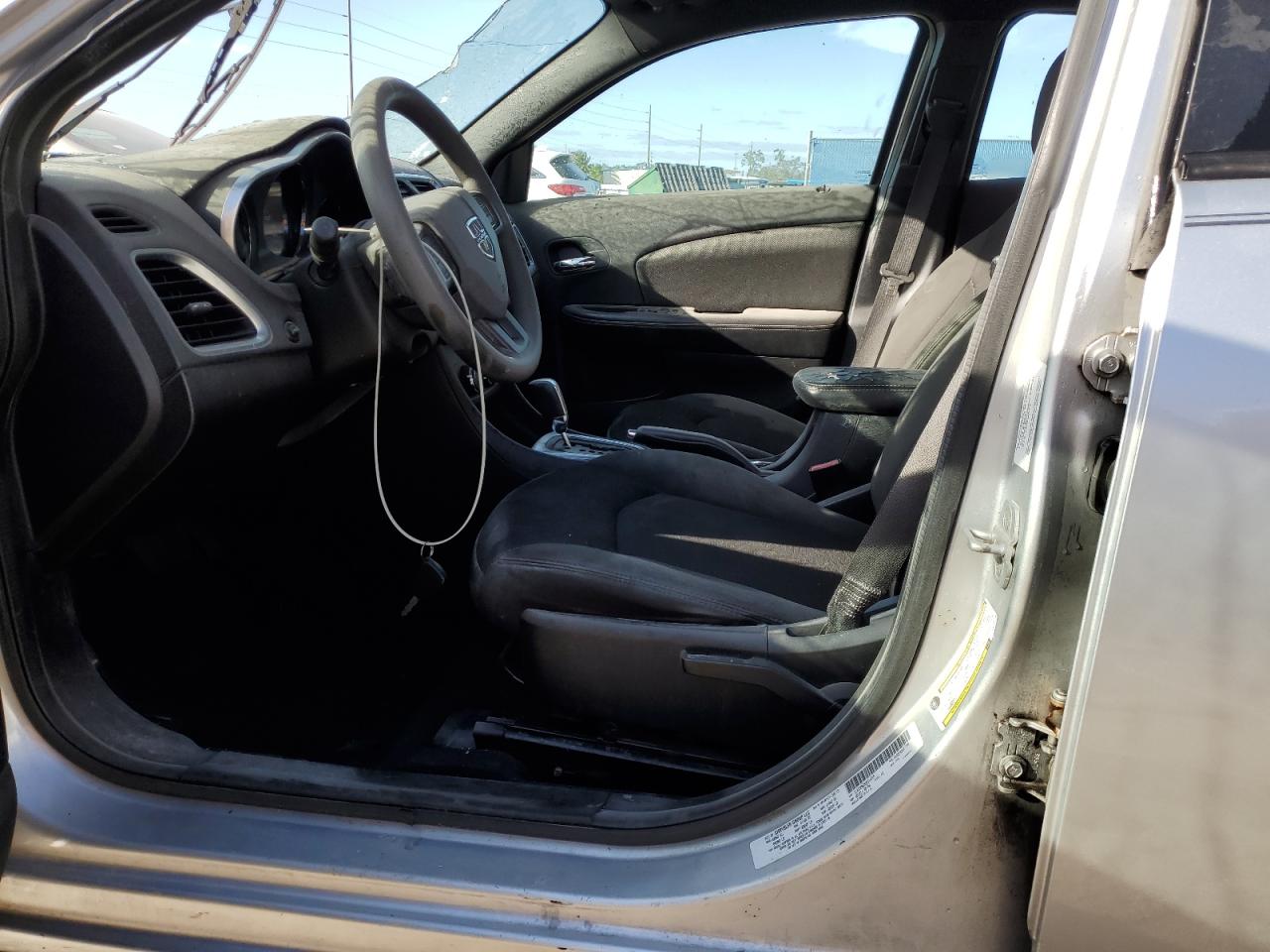 2012 Dodge Avenger VIN 1C3CDZAB9CN310729 Copart auction photo, top/roof / water/flood damage thumbnail 7