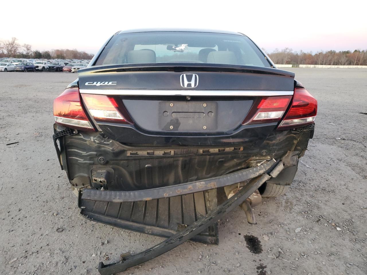2013 Honda Civic VIN 19XFB2F8XDE203715 Copart auction photo, rear end / minor dent/scratches damage thumbnail 6